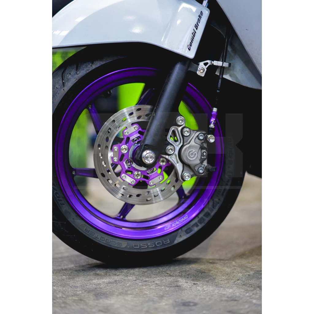 ตัวล็อคสายเบรคหน้าแต่ง Honda Giorno สีเลส thumbnail 9