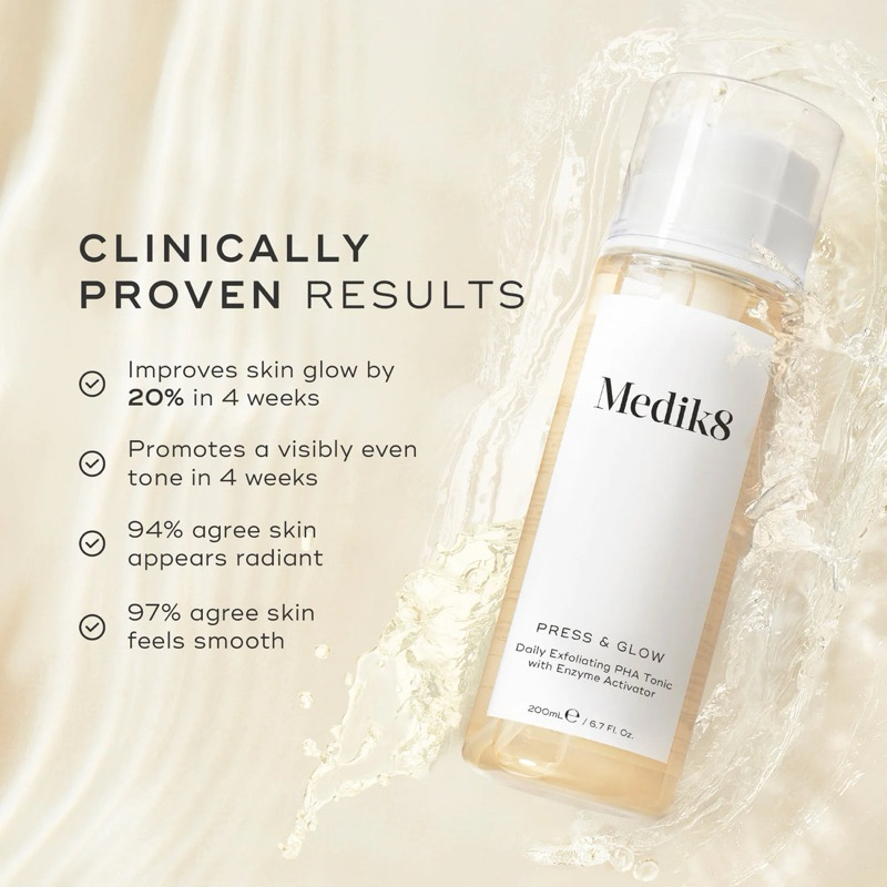 Medik8 Press & Glow 200ml ราคา ถูกที่สุด ดีลบีเคเค แกลเลอรีภาพที่ 2