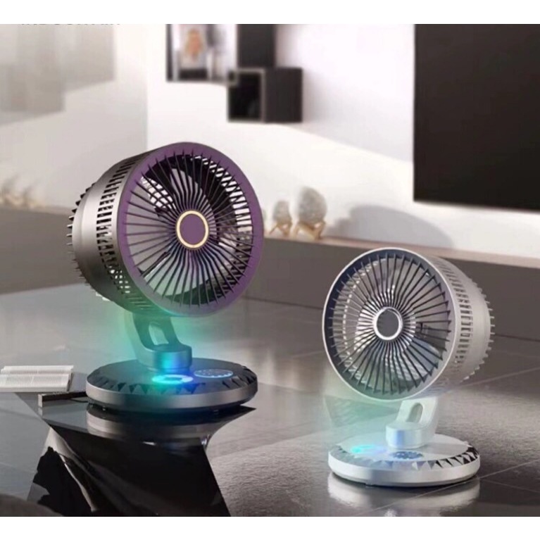 พัดลมเอนกประสงค์คุณภาพสูง พัดลมตั้งโต๊ะ พ้ดลมติดพนัง ขนาด8นิ้วสามารถปรับระดับได้ถึง3ระดับแรงทนทานพร้อมส่ง
