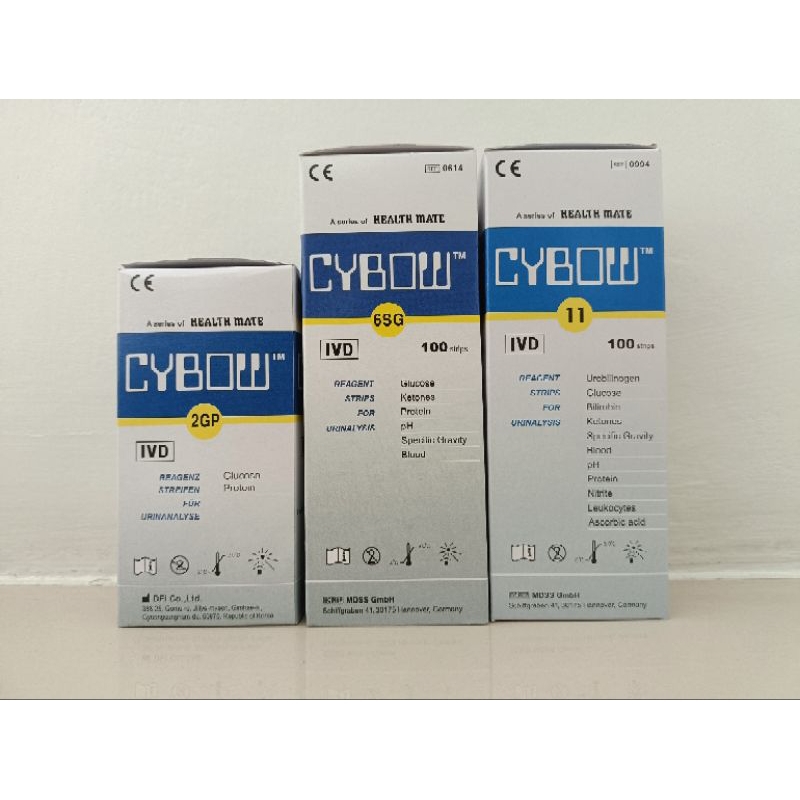 URINE STRIP 100 เทสต์ ยี่ห้อ CYBOW / KOREA ยูรีนสตริป