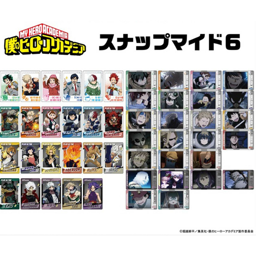 (1 ซอง) My hero academia | Snapmide v.6 การ์ดสะสมมายฮีโร่ ลิขสิทธิ์แท้ Ensky 1 ซองได้การ์ด 3 ใบ