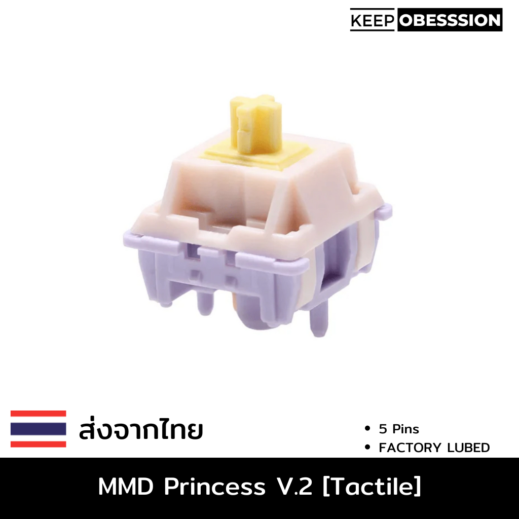 10 X MMD princess v2 [Tactile, 62g] , U4T Clone Mechanical Keyboard Switch