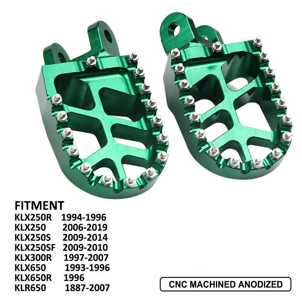 【OAPS】พักเท้าทรง KLX250R/S KLX650R อุปกรณ์เสริมสำหรับการปรับเปลี่ยน CNC อลูมิเนียมอัลลอยด์แป้นเหยียบ