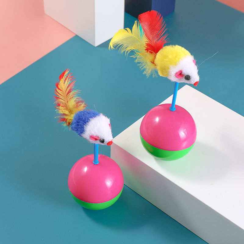 ลูกบอลล้มลุก หนูล้มลุก ของเล่นแมว บอลกรงหนู บอลของเล่นแมว