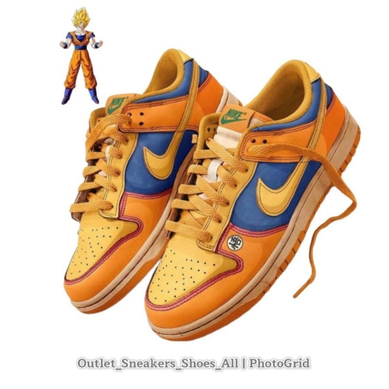 รองเท้า Nike Dunk Low Goku Dragon Ball Z Unisex ใส่ได้ทั้ง ชาย หญิง [ ของแท้ พร้อมส่ง ]