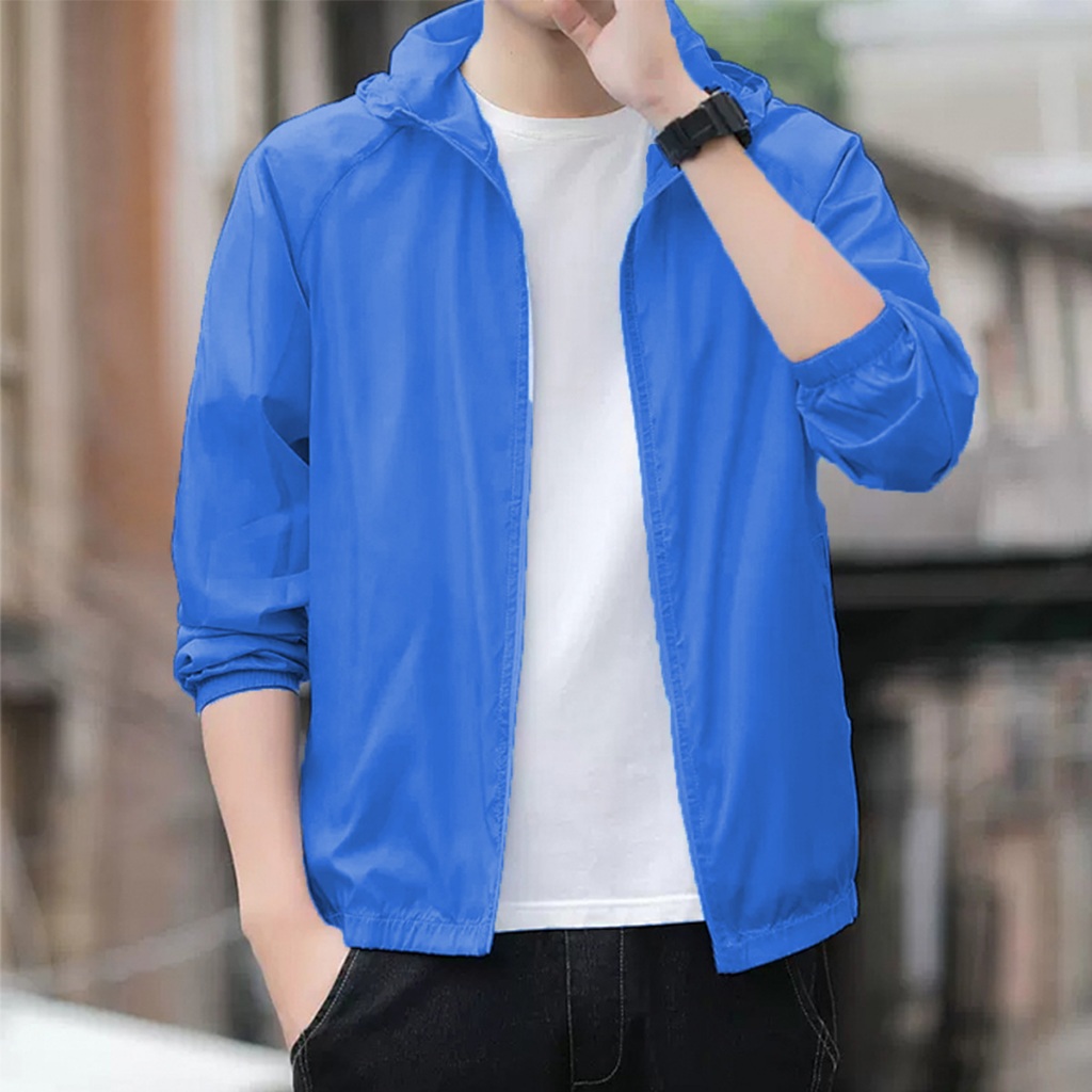 เสื้อผ้ากันแดดฤดูร้อนสำหรับผู้ชายตกปลากลางแจ้งบางเฉียบ Breathable Sun Wear เสื้อแห้งเร็ว
