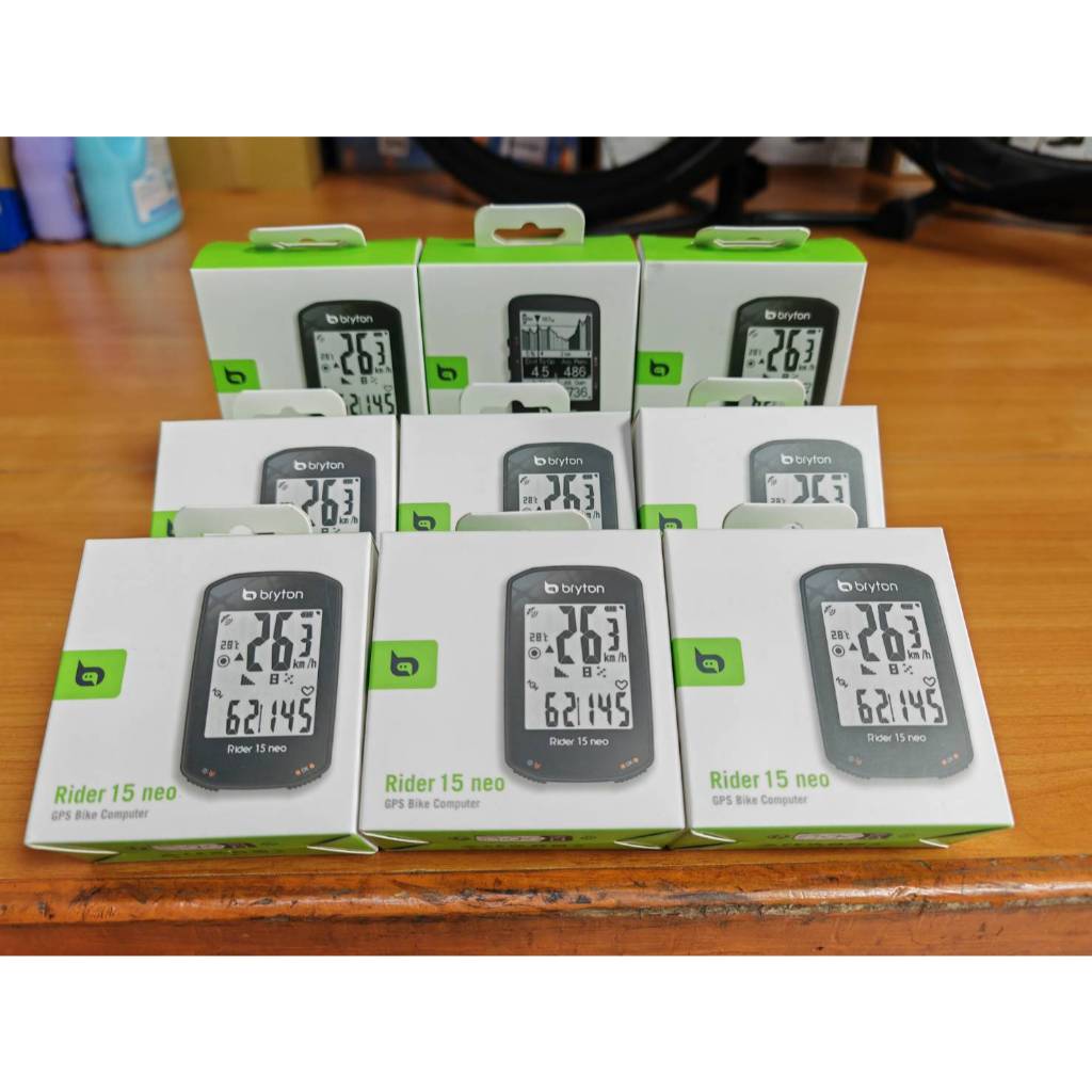 Bryton Rider  รุ่น 15 Neo ไมล์ GPS ประกันศูนย์ 1 ปี มีไฟในตัว รองรับรอบขา และ หัวใจ  พร้อม ขาจับสเต็ม