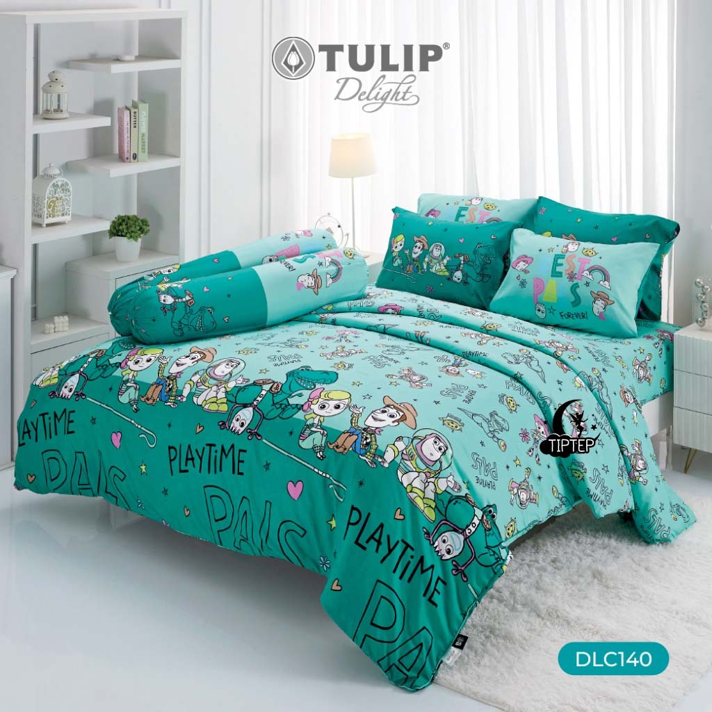 Tulip Delight ผ้าปูที่นอน (ไม่รวมผ้านวม) 3.5/5/6 ฟุต พิมพ์ลาย Toy Story DLC140 ลิขสิทธิ์แท้