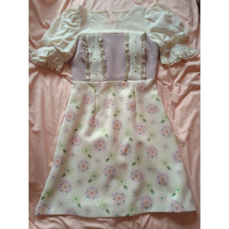 เดรสสีชมพู มือ2 ป้าย Maria diamond.