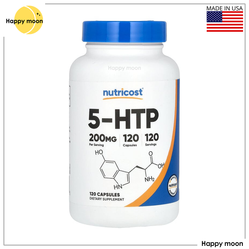 Nutricost, 5-HTP, 200 mg, 120 Capsules