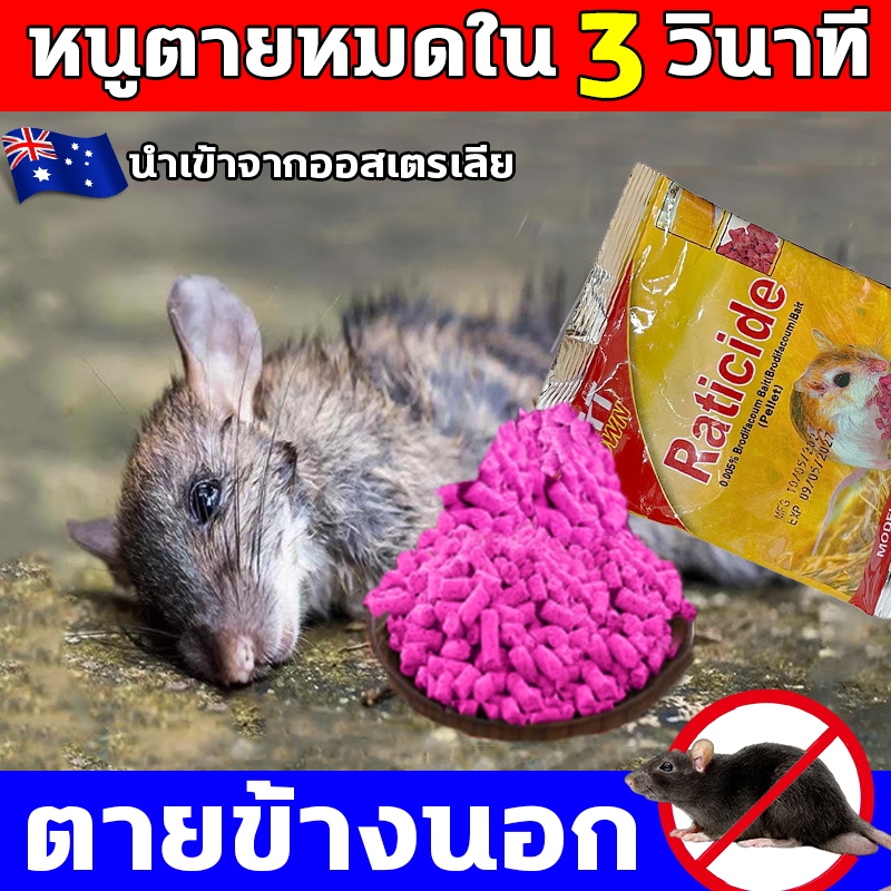 🐭หนูไม่มีแล้ว🐭 กําจัดหนู ยาฆ่าหนู เหยื่อกำจัดหนู 6 ก้อน/ถุง อัตราการฆ่าแมลง 100%  ใช้งานง่าย ไม่มีกลิ่น