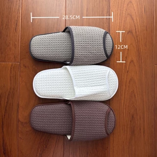 รองเท้าสลิปเปอร์รังผึ้งฟรีไซด์ เกรดโรงแรม หนึ่งคู่ T1สีขาว T2 สีน้ำตาล T3 สีเทา