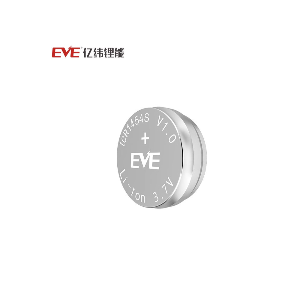 แบตเตอรี่หูฟัง EVE1454S icr1454s 3.7V 85mAh rechargeable earphone lithium-ion button battery pure 1ก้อน
