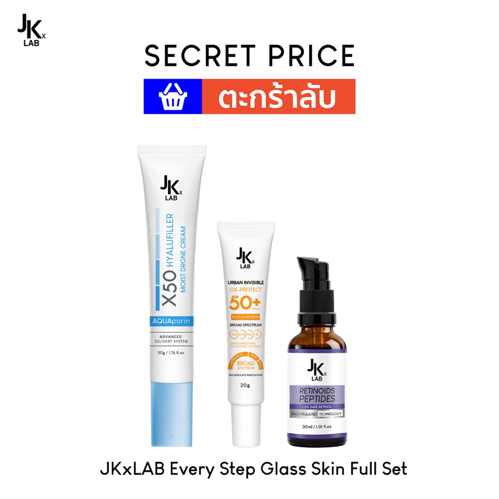[Set - J1] JKxLab Every Step Glass Skin Full Set (Urban Sunscreen/RP/MD)