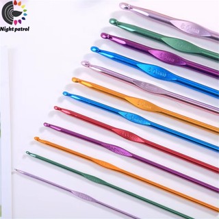 เข็มถักโครเชต์ อะลูมิเนียม หัวเดียว ขนาด2.0-10.0 MM