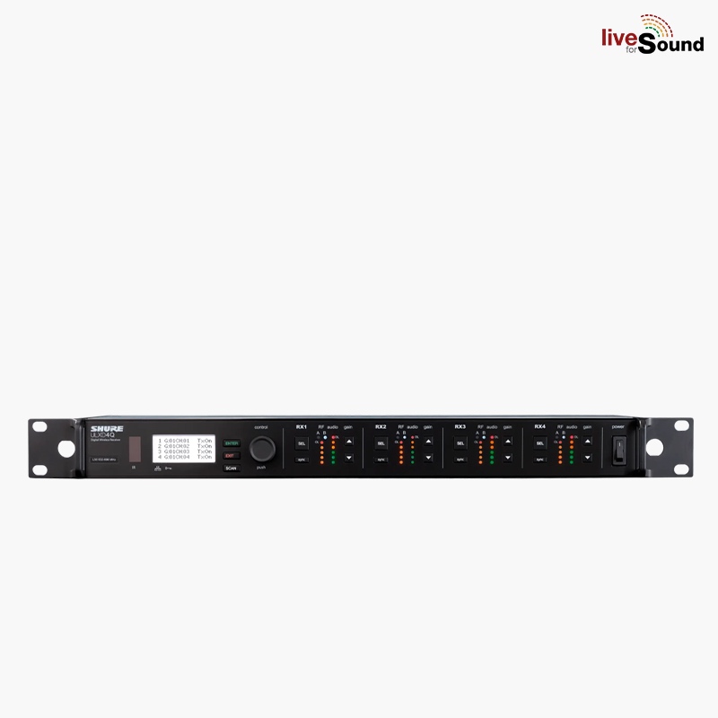 SHURE ULXD4QA เครื่องรับสัญญาณไมโครโฟนไร้สาย