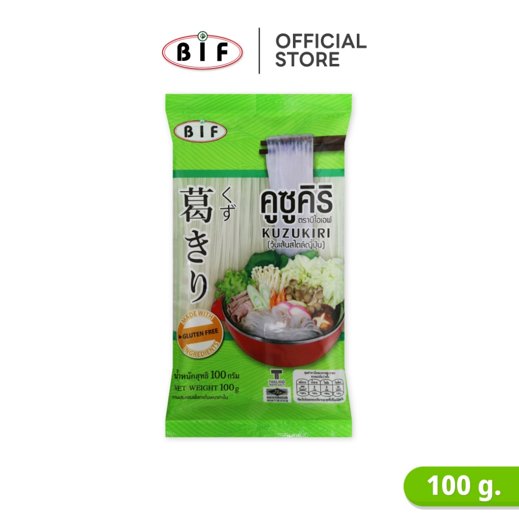 วุ้นเส้นญี่ปุ่นคูซูคิริ ตรา BIF 100 g.