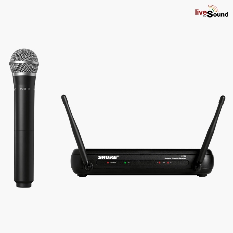 SHURE SVX24TH/PG58 ชุดไมโครโฟนไร้สายแบบมือถือเดี่ยว