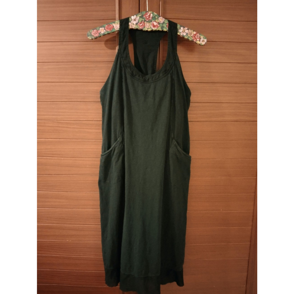 ATHLETA Black T-Back Dress Size L