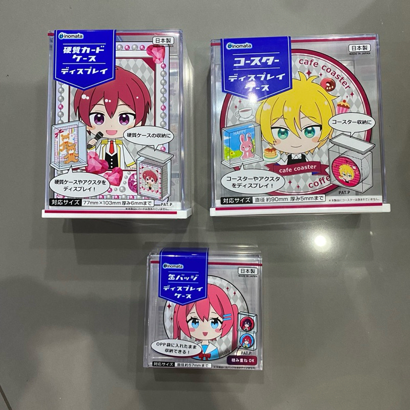 Display Case กล่องใส่ที่รองแก้ว การ์ด เข็มกลัด สำหรับตั้งโชว์ สามารถตั้งอะคริลิกได้
