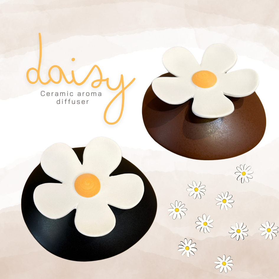 ชุดดอกเดซี่เซรามิกกระจายกลิ่นหอม Happy Daisy Ceramic Aroma Diffuser