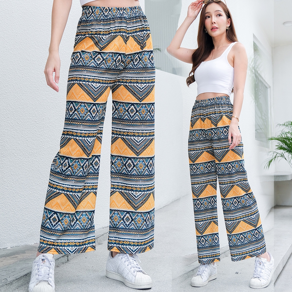 ราคาโรงงาน กางเกงช้าง ขาจั๊ม ขาปล่อย กางเกงลายช้าง เนื้อผ้านุ่มลื่นใส่สบาย