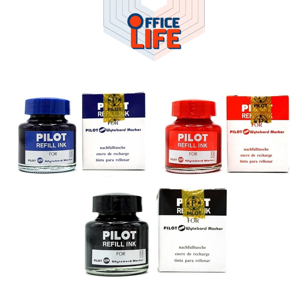 PILOT หมึกเติมปากกาไวท์บอร์ด หมึกเติม ลบได้ ขนาด 30 cc.รุ่น WBMK-R ( 1 ขวด )