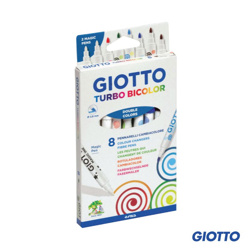 ปากกาเมจิกเปลี่ยนสีได้ (GIOTTO Turbo bicolor)