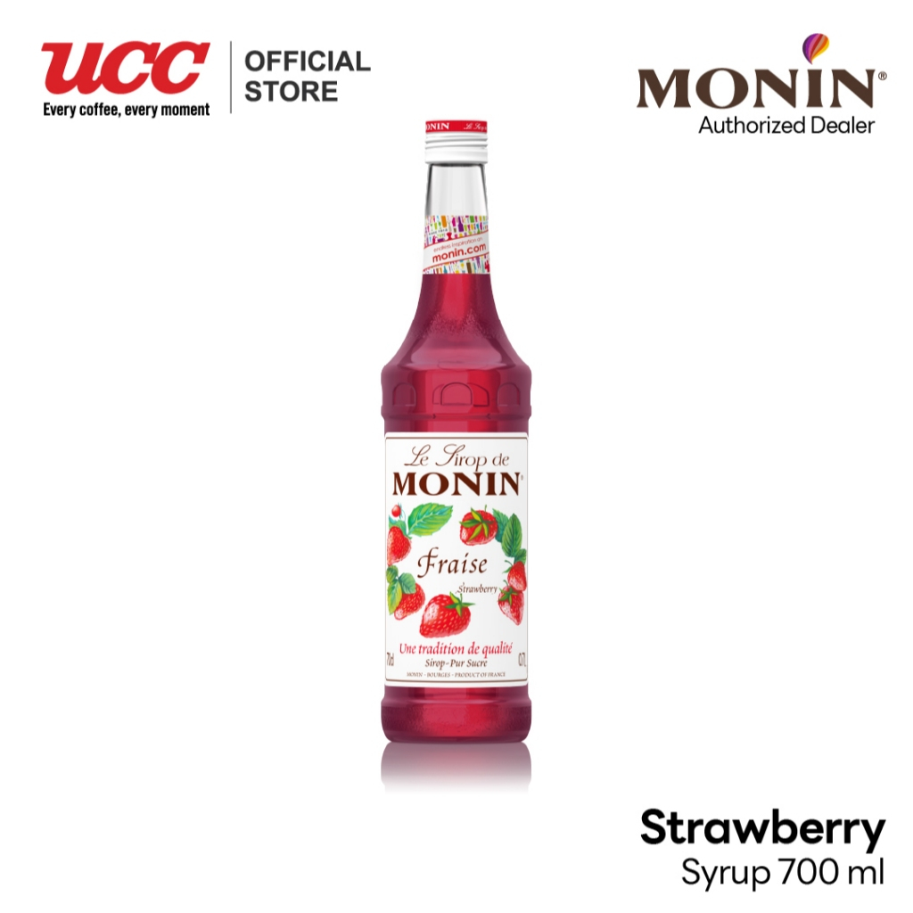 MONIN Strawberry Syrup น้ำเชื่อมกลิ่นสตรอว์เบอร์รี 700ml.