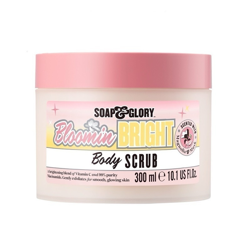 สครับขัดผิวกาย Soap & Glory Bloomin Bright Body Scrub 300 Ml โซพ แอนด์ กลอรี่ บลูมมิ่น ไบร์ท บอดี้ สครับ 300 มล.