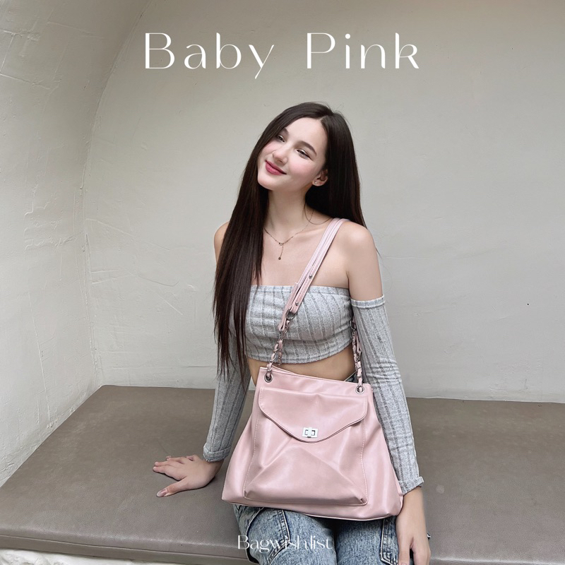 พร้อมส่ง ♡ 8colors Baby chain bagwl กระเป๋าสะพายหนัง