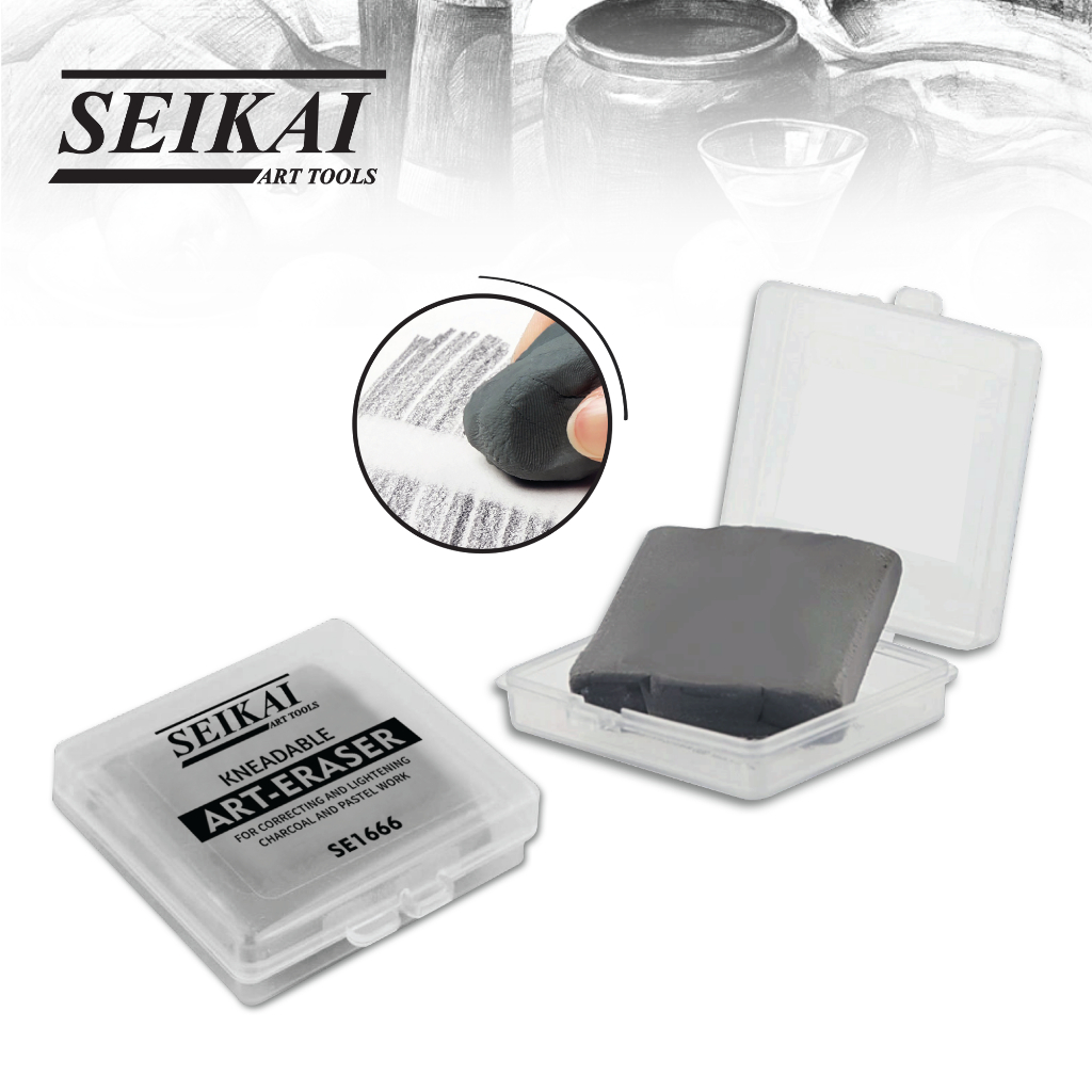 ยางลบปั้นได้ Seikai Kneadable Art Eraser ยางลบชาร์โคล ยางซับคาร์บอน ยางลบยืดได้ ราคา ถูกที่สุด ดีลบีเคเค แกลเลอรีภาพที่ 2