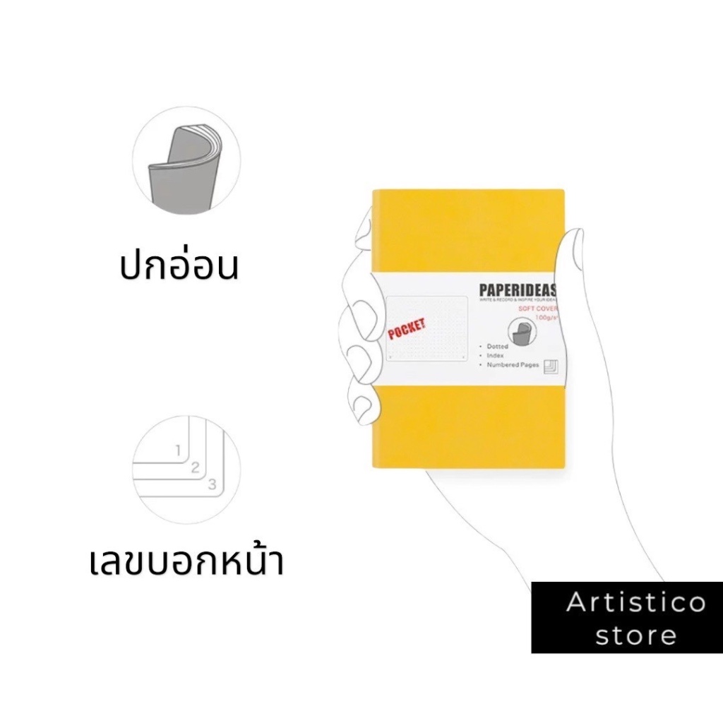 ปกอ่อน PAPERIDEAS Pocket (A6)