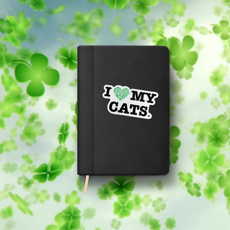 Sticker (I ☘️ MY CATS,DOGS)