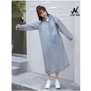 แฟชั่นเสื้อกันฝนผู้ใหญ่ เสื้อกันฝน EVA คุณภาพดี กันน้ำ แบบหนา สไตล์เกาหลี (พร้อมส่งค่ะ)G2602