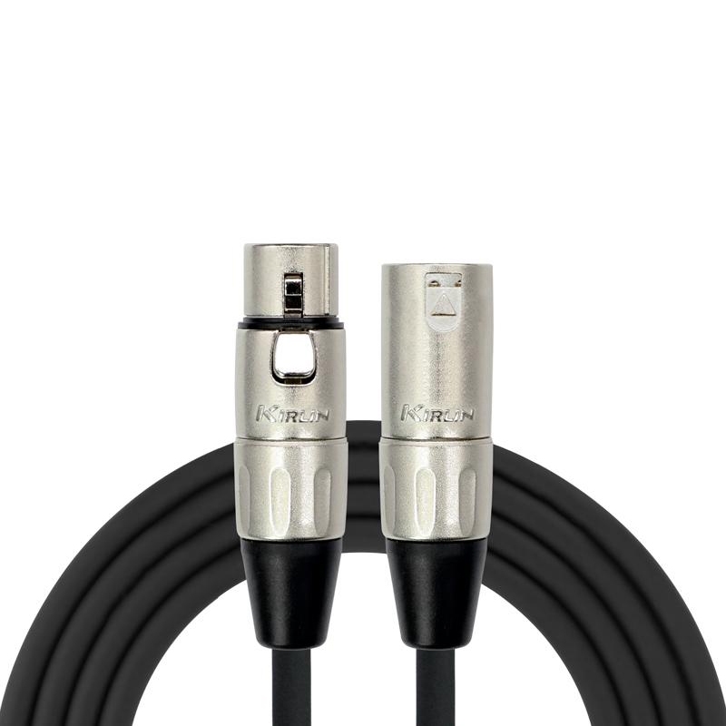 KIRLIN Microphone Cable MP-480 XLR Male to XLR Female 6M Black สายไมโครโฟน เคเบิล ยาว 6 เมตร
