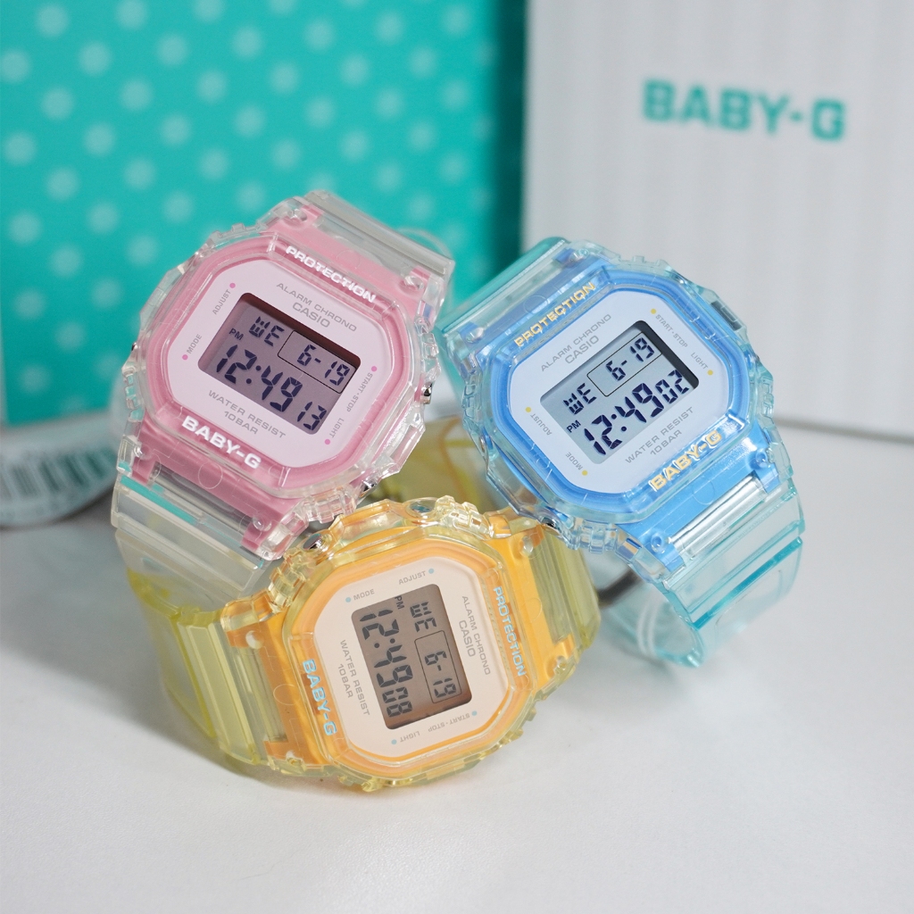 Casio Baby-G นาฬิกาข้อมือผู้หญิง สายเรซิน รุ่น BGD-565SJ(BGD-565SJ-9,BGD-565SJ-7,BGD-565SJ-2)