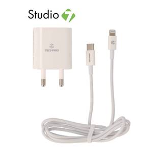 อะแดปเตอร์ TECHPRO Wall Charger 1 USB-A / 1 USB-C 20W พร้อมส…