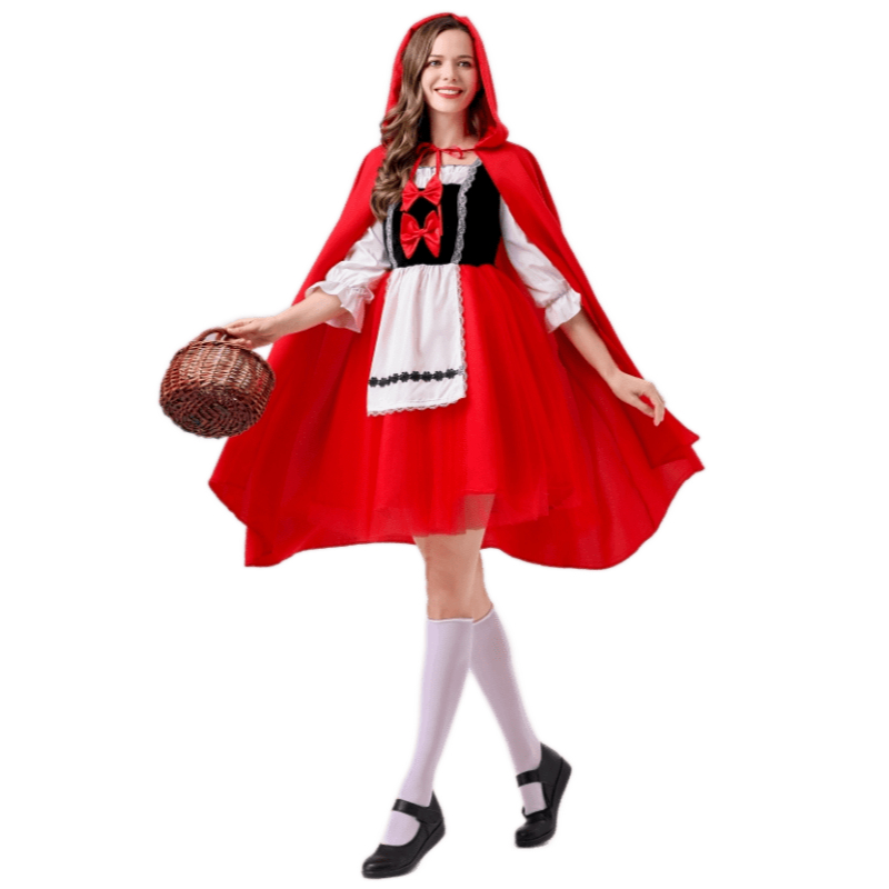 NEW078 ชุดหนูน้อยหมวกแดง Little Red Riding Hood Cosplay ด่วนมีส่งGrabค่า