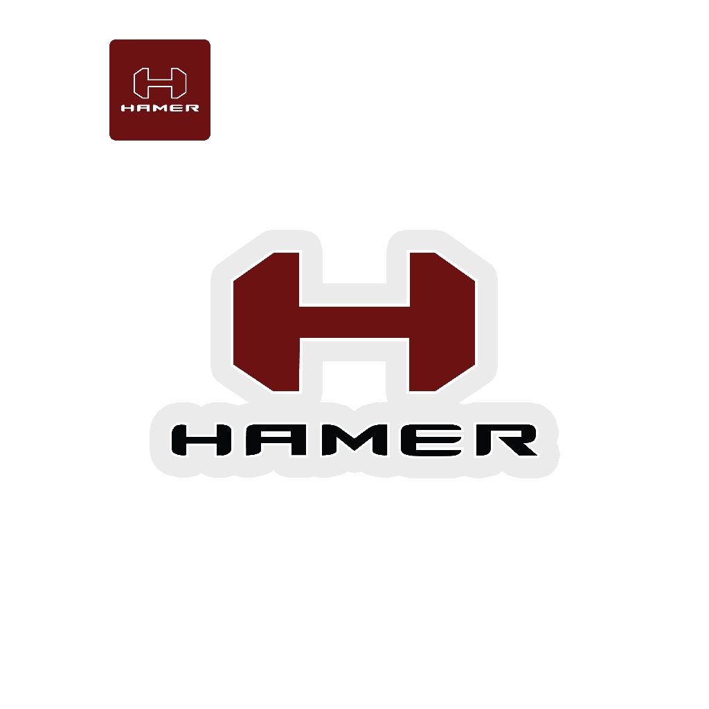 HAMER4x4 Sticker สติ๊กเกอร์ ลาย HAMER มีหลายขนาดให้เลือกติดได้ทุกที่กันน้ำกันแดดไดคัทพร้อมติด