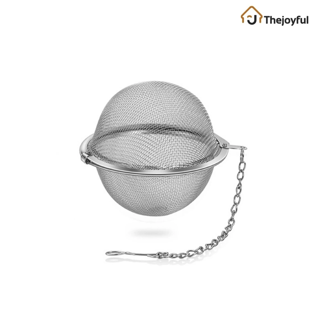 Thejoyful ที่กรองชา ที่กรองใบชา กรองชา Tea strainer ลูกบอลกรองชา ที่กรองชาราคาถูก สแตนเลส ขนาด 4.5ซม. 8.5ซม.