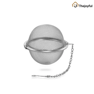 Thejoyful ที่กรองชา ที่กรองใบชา กรองชา Tea strainer ลูกบอลกรองชา ที่กรองชาราคาถูก สแตนเลส ขนาด 4.5ซม. 8.5ซม.