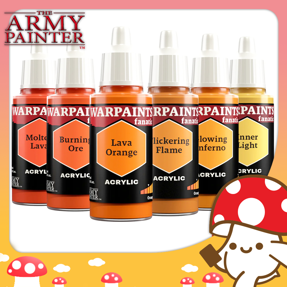 The Army Painter : Warpaint Fanatic - Orange สีเพนท์โมเดล จาก Kinoko Card Game Shop | D&D TRPG Warhammer Miniature