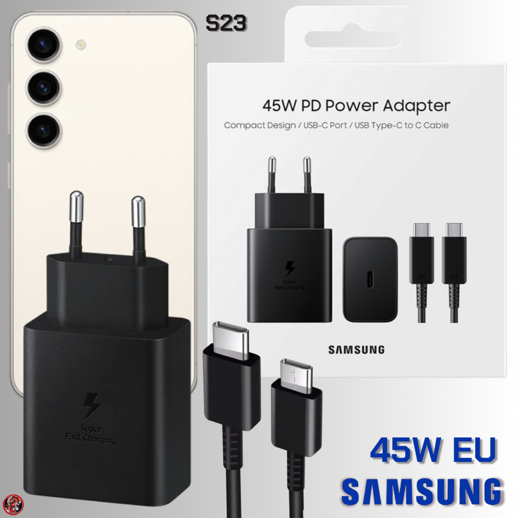 ที่ชาร์จ อะแดปเตอร์ สำหรับ Samsung USB-C 45W EU สำหรับ ซัมซุง S23 สเปคตรงรุ่น หัวและสาย Type-C การชาร์จด่วนแบบพิเศษ