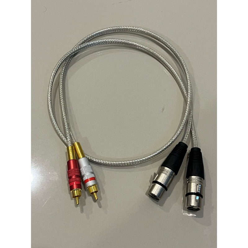 สายrca2ออกxlrเมีย2แบบคู่ติดกันทำจากสายชีลคู่ทองแดงแท้ของwireman