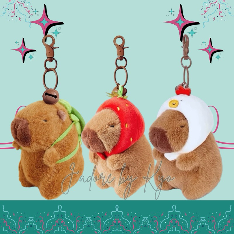🌈🐢 พร้อมส่งค่ะ! พวงกุญแจ Capybara ของแท้จาก The Green Party ค่ะ
