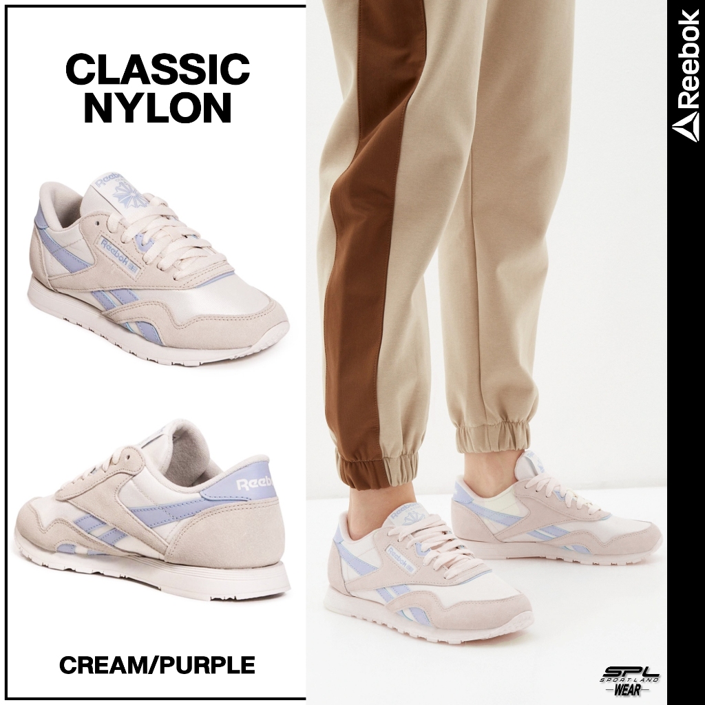 Reebok รีบ็อก รองเท้าผ้าใบ รองเท้าลำลอง W Classic Nylon ID9878 (2590)