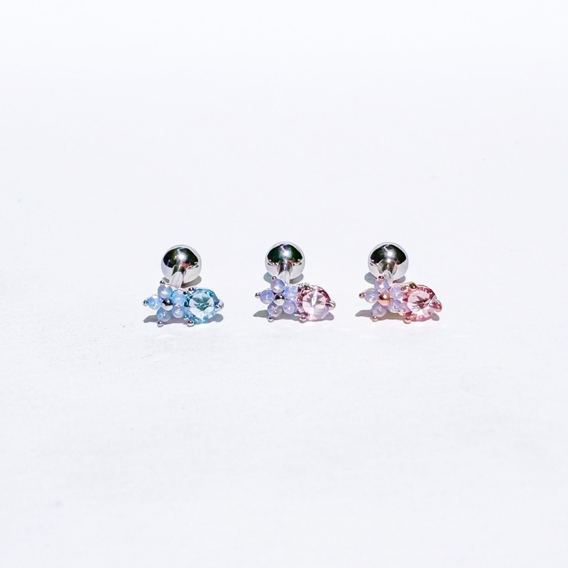 จิวต่างหูเกาหลี More Than Piercing: A088 Mini Flora