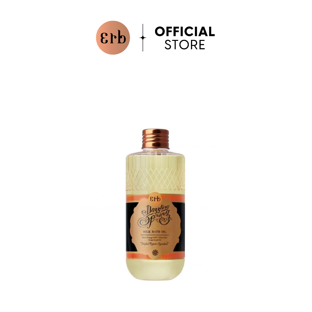 Erb Dazzling Spring Milk Bath Oil 230 ml. บอดี้ออยสูตร น้ำนมอาบผิว