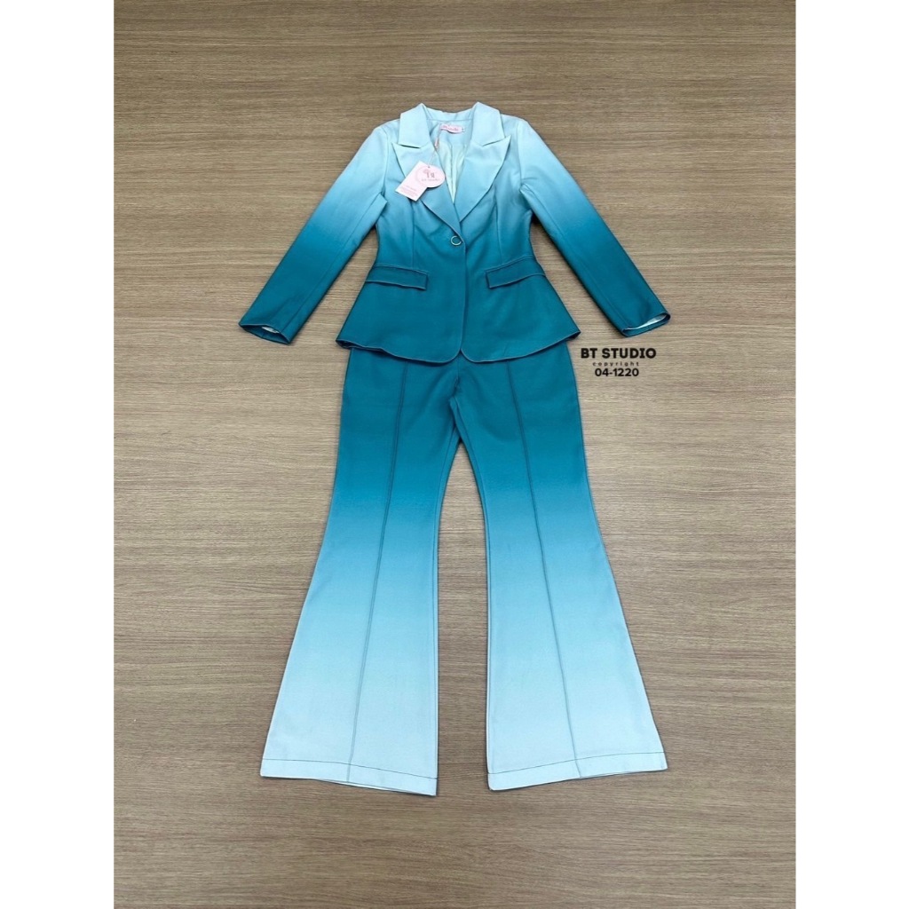 04-1220 เสื้อสูทกางเกงทูโทน